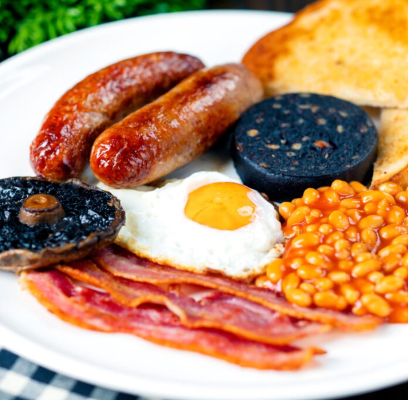 Bữa ăn sáng thịnh soạn khi du lịch ở Anh